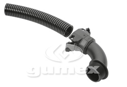 NORDUC A90°-K65-A 185 M, für Rohrschützer 13mm, Außengewinde M20x1,5, IP65, PA6, schwarz, 